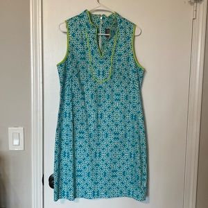Vince Camuto summer print tunic sheath dress size 12